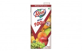 Dabur Real Fruit Juice 100% Activ ( Mix Fruit Juice)  Pack  1 litre